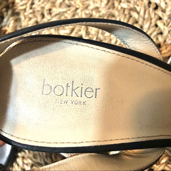 BOTKIER New York Sera Leather Sandal Heels Black Multi Sz 8.5 - Picture 4 of 12